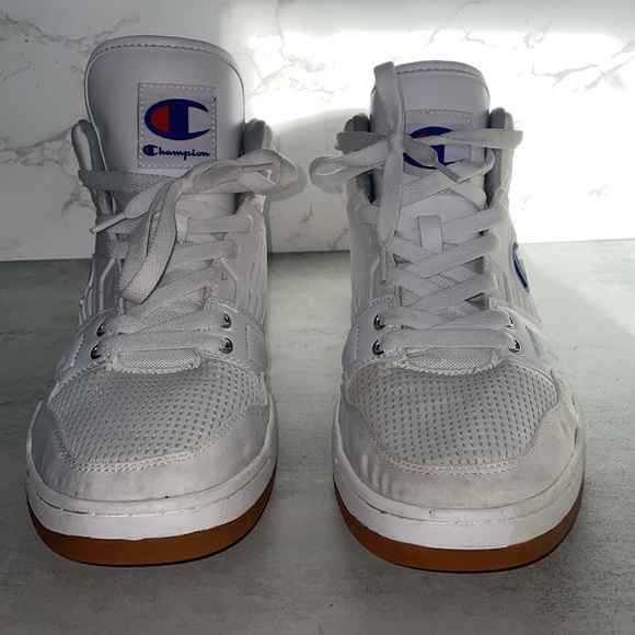 MENS White Champion Sneakers - Picture 5 of 6